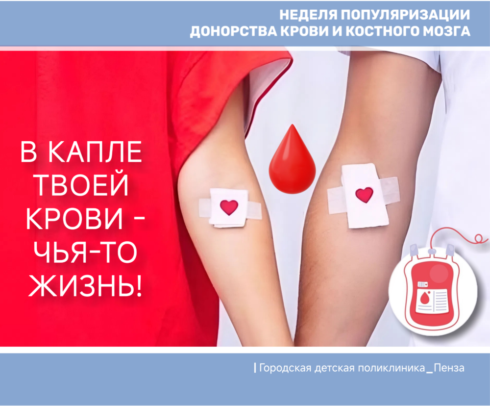 Доноры сдают кровь, чтобы вернуть жизнь другим! В России стартовала Неделя популяризации донорства крови и костного мозга  ⁣