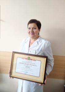 Награждение председателя ПОП Почетной грамотой Губернатора Пензенской области