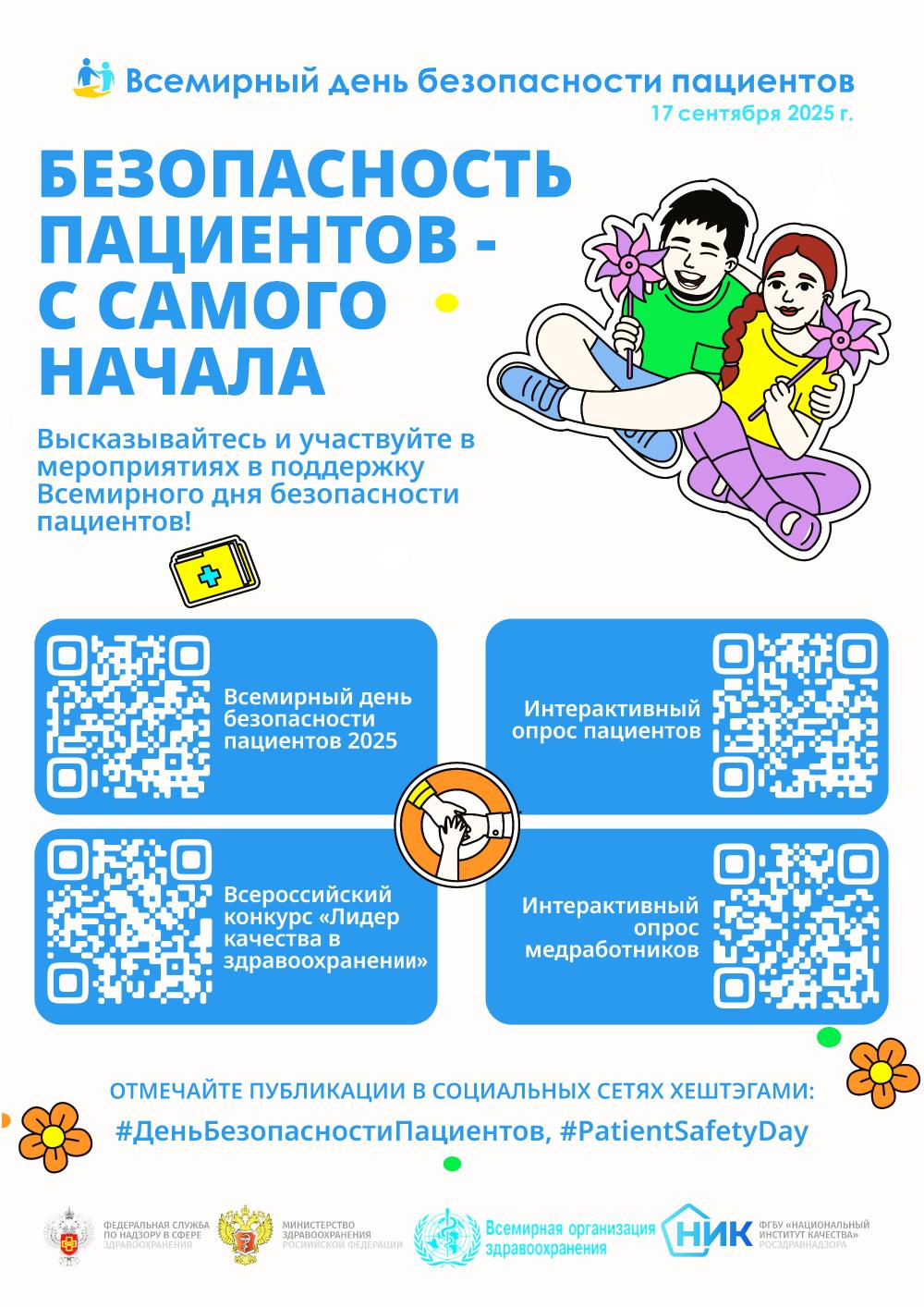 Интерактивный опрос для пациентов и медработников по вопросам безопасности пациентов